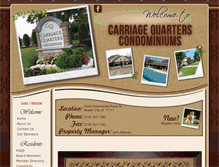 Tablet Screenshot of carriage-quarters.com